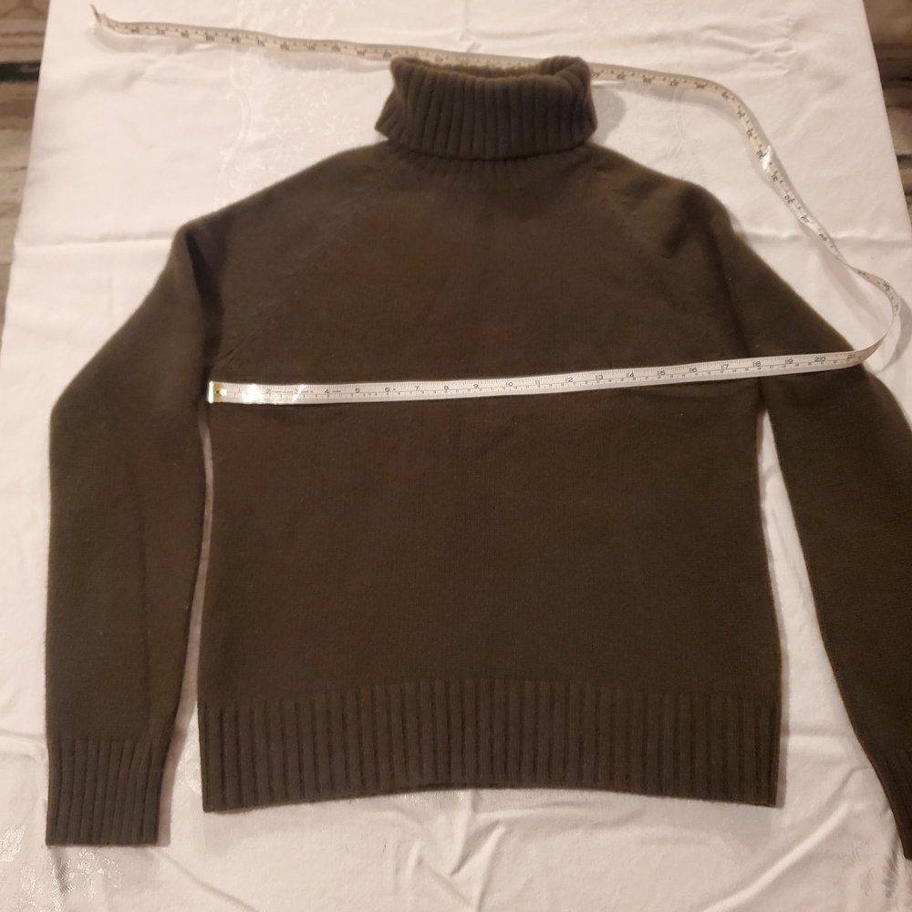 Ralph Lauren Womens Dark Green Turtleneck Sweater